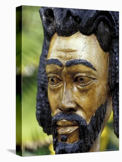 Rastafarian Wood Sculpture, Jamaica, Caribbean-Greg Johnston-Premier Image Canvas
