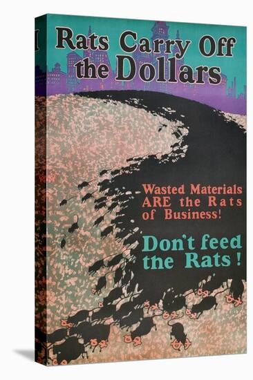 Rats Carry Off the Dollars-null-Premier Image Canvas