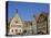 Ratstrinkstube and Town Houses, Marktplatz, Rothenburg Ob Der Tauber, Germany-Gary Cook-Premier Image Canvas