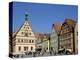 Ratstrinkstube and Town Houses, Marktplatz, Rothenburg Ob Der Tauber, Germany-Gary Cook-Premier Image Canvas