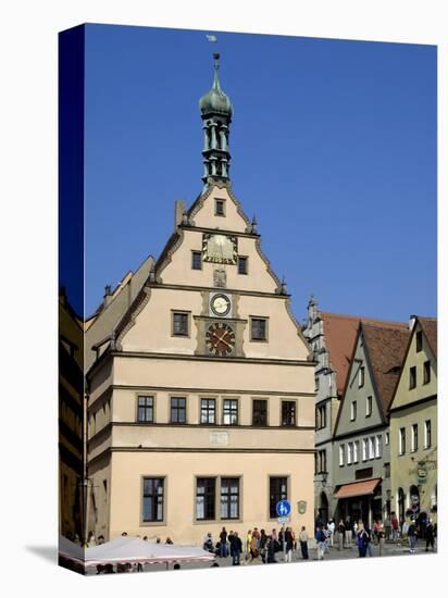 Ratstrinkstube and Town Houses, Marktplatz, Rothenburg Ob Der Tauber, Germany-Gary Cook-Premier Image Canvas