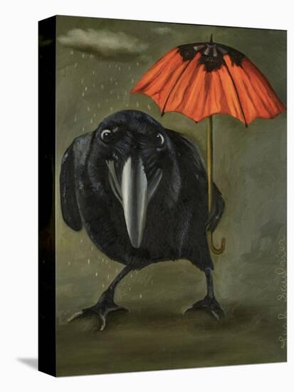 Ravens Rain 2-Leah Saulnier-Premier Image Canvas