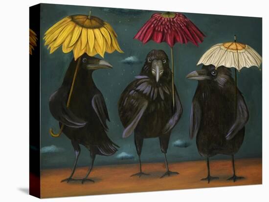 Ravens Rain-Leah Saulnier-Premier Image Canvas