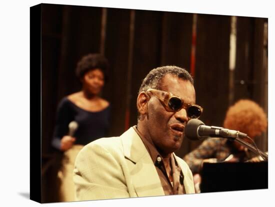 Ray Charles Performing-null-Stretched Canvas