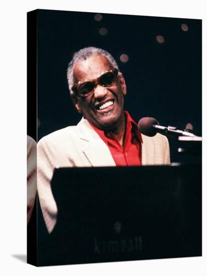 Ray Charles Performing-null-Stretched Canvas