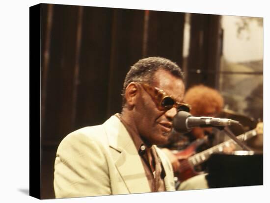 Ray Charles Performing-null-Stretched Canvas