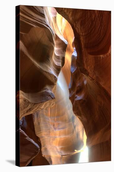 Rays Antelope Canyon Page AZ-null-Stretched Canvas