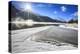 Rays of Winter Sun Illuminate Lake Silvaplana Still Partially Frozen, Switzerland-Roberto Moiola-Premier Image Canvas