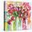 Razzle Dazzle Tulips-Amanda J^ Brooks-Stretched Canvas