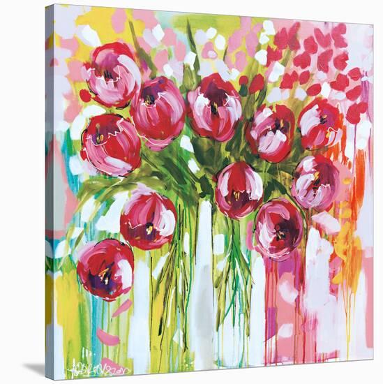 Razzle Dazzle Tulips-Amanda J^ Brooks-Stretched Canvas