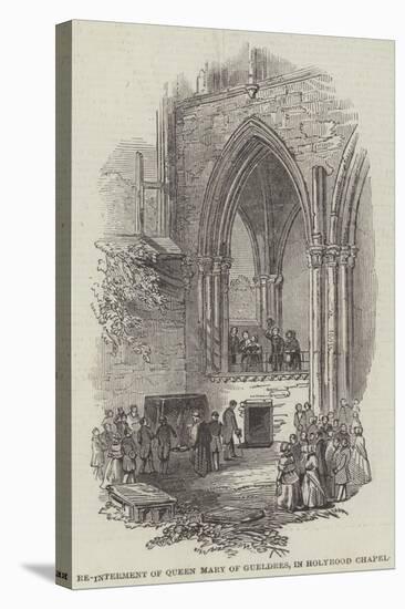 Re-Interment of Queen Mary of Gueldres, in Holyrood Chapel-null-Premier Image Canvas