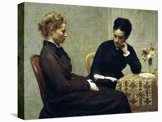 Reading, 1877-Henri Fantin-Latour-Premier Image Canvas