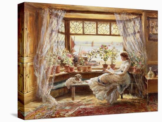 Reading by the Window, Hastings-Charles James Lewis-Premier Image Canvas