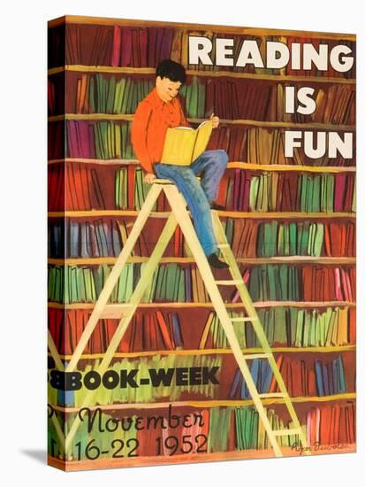 Reading Is Fun Poster-Roger Duvoisin-Premier Image Canvas