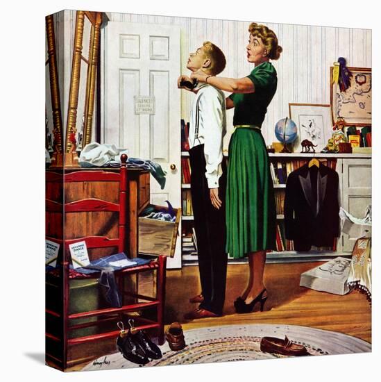 "Readying for First Date," October 16, 1948-George Hughes-Premier Image Canvas