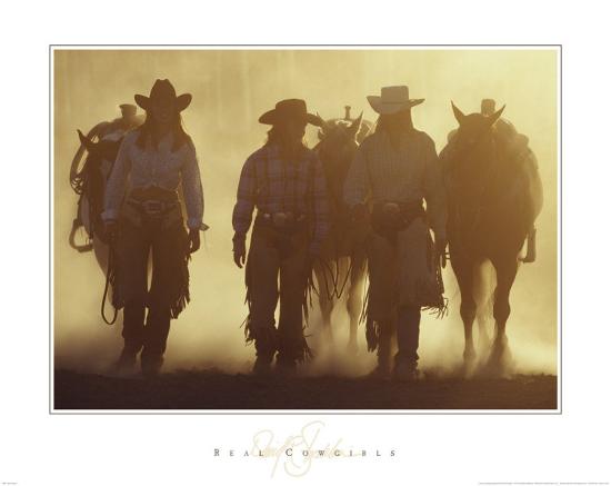 Real Cowgirls-David R. Stoecklein-Stretched Canvas