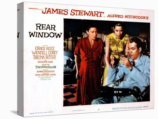 Rear Window, Thelma Ritter, Grace Kelly, James Stewart, 1954-null-Stretched Canvas