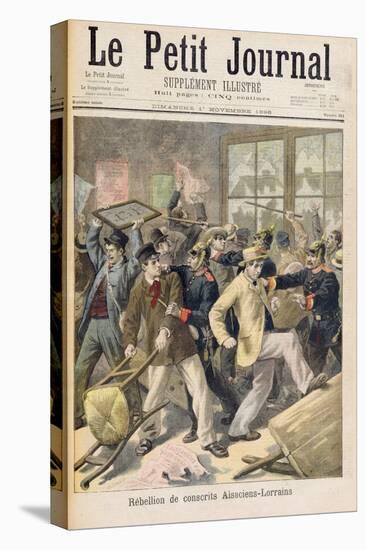 Rebellion of Conscripts from Alsace-Lorraine, from 'Le Petit Journal, 1st November 1896-Fortune Louis Meaulle-Premier Image Canvas