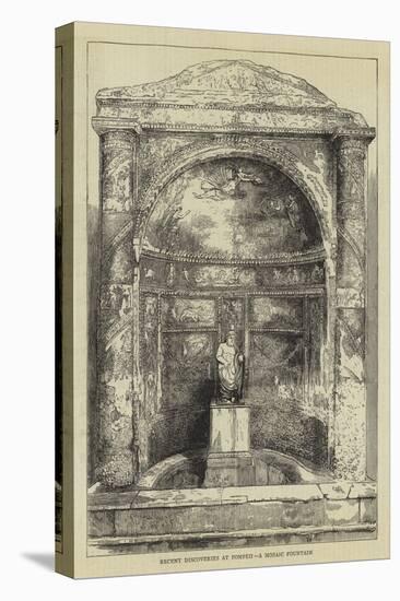 Recent Discoveries at Pompeii, a Mosaic Fountain-null-Premier Image Canvas