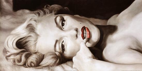 Reclined Marilyn-Frank Ritter-Stretched Canvas