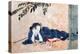 Reclining Beauty and Cat-Kyosai Kawanabe-Premier Image Canvas