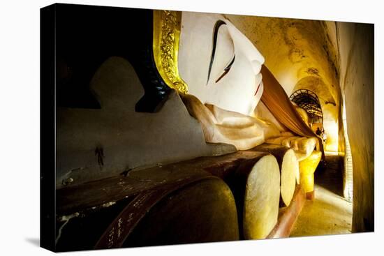 Reclining Buddha at Manuha Paya (Manuha Temple), a Buddhist Temple Built in Myinkaba-Thomas L-Premier Image Canvas