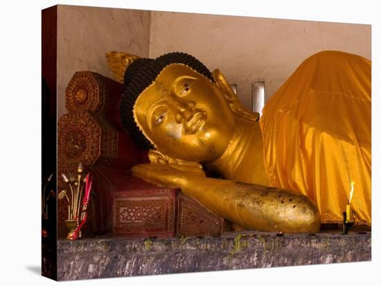 Reclining Buddha, Chiang Mai, Thailand-Kristin Piljay-Premier Image Canvas