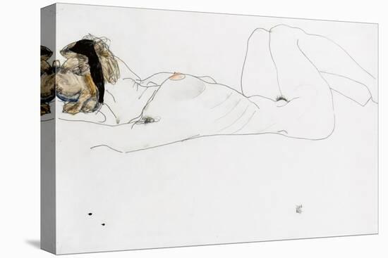 Reclining Female Nude, 1912-Egon Schiele-Premier Image Canvas