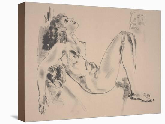 Reclining Nude (Litho)-Arthur Bowen Davies-Premier Image Canvas