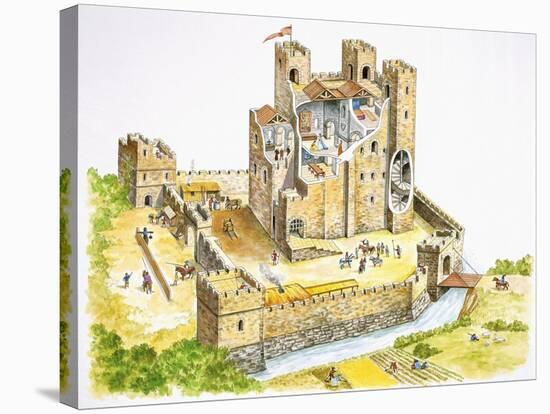 Reconstructed Feudal Castle-null-Premier Image Canvas