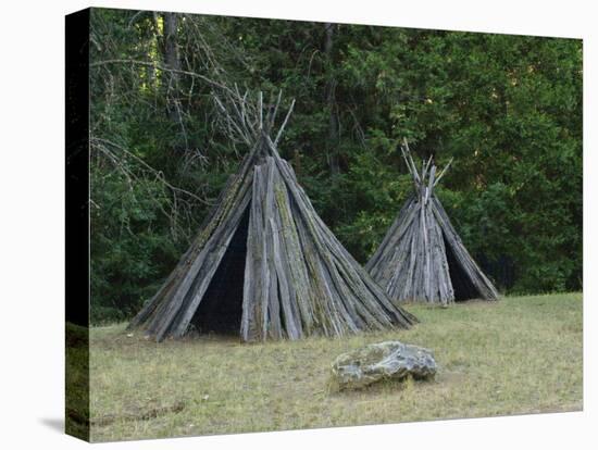 Reconstructed Miwok Village of Bark Lodges, Indian Grinding Rock State Historic Park, California-null-Premier Image Canvas