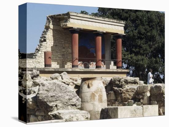 Reconstructed Palace of King Minos, Knossos, Crete, Greece-Michael Short-Premier Image Canvas