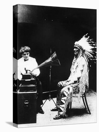 Recording of Indian Voices with a Phonograph-null-Premier Image Canvas