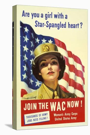 Recruiting Poster for the U.S. Women's Army Corps-null-Stretched Canvas