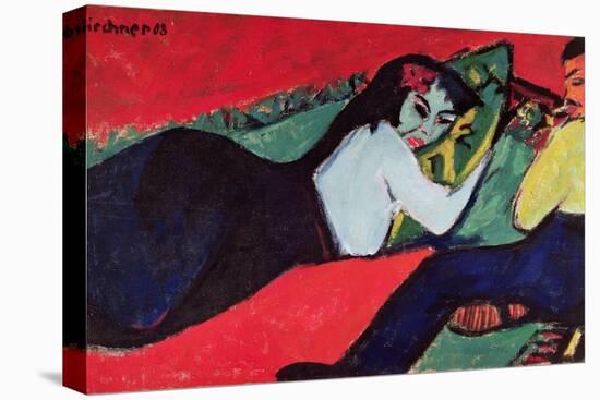 Recumbent Woman-Ernst Ludwig Kirchner-Premier Image Canvas