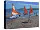 Red and White Sails, Abersoch-Andrew Macara-Premier Image Canvas