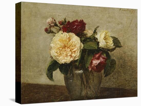 Red and Yellow Roses, 1879-Henri Fantin-Latour-Premier Image Canvas