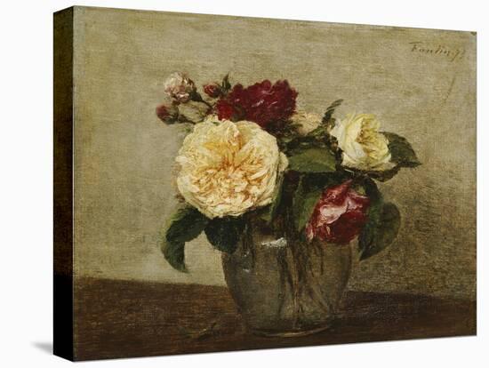 Red and Yellow Roses, 1879-Ignace Henri Jean Fantin-Latour-Premier Image Canvas