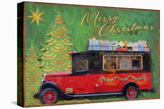 Red Antique Christmas Car-Cora Niele-Premier Image Canvas