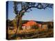 Red Barn at Sunrise on the Block Creek Natural Area, Kendall Co., Texas, Usa-Larry Ditto-Premier Image Canvas