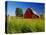 Red Barn in Long Grass-Bob Krist-Premier Image Canvas