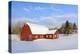 Red Barn in Snow-Michael Blanchette-Premier Image Canvas