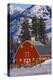 Red Barn in Winter-Darrell Gulin-Premier Image Canvas