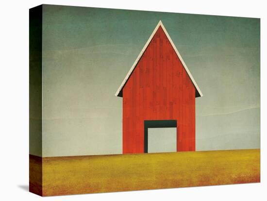 Red Barn Summer-Ryan Fowler-Stretched Canvas