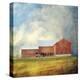 Red Barn-Dawne Polis-Stretched Canvas