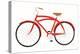 Red Beach Cruiser-Michael Mullan-Stretched Canvas
