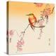 Red Bird and Cherry Blossoms-Koson Ohara-Premier Image Canvas