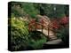 Red Bridge in Springtime, Koybota Gardens, Seattle, Washington, USA-Darrell Gulin-Premier Image Canvas