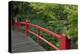 Red Bridge, Kubota Japanese Garden, Renton, Washington, USA-Merrill Images-Premier Image Canvas