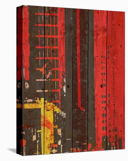 Red Building II-Irena Orlov-Stretched Canvas